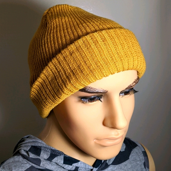 Mustard Men Cuff Beanie - Picture 5 of 10